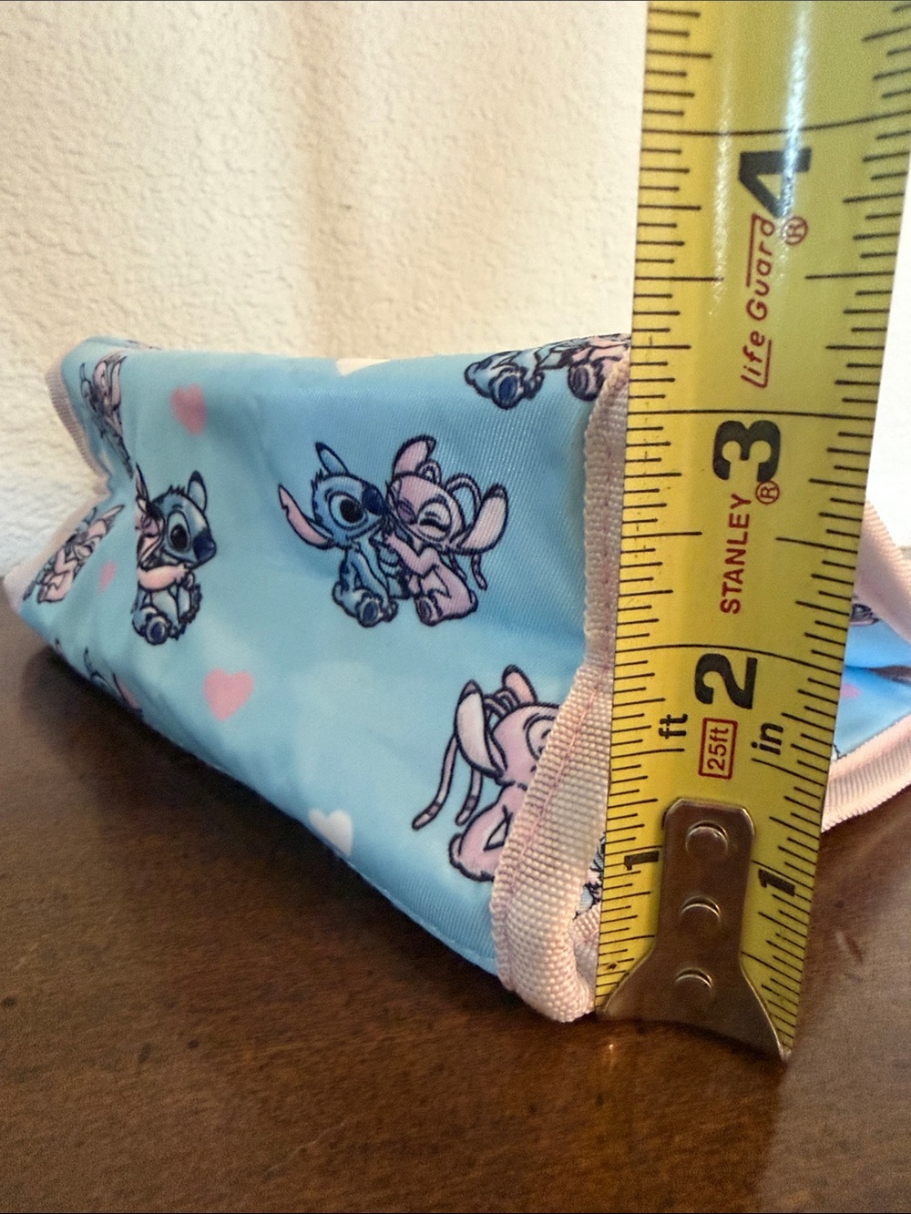 Disney Stitch Loungefly Organizer Insert Angel and Stitch hearts Blue Pink - Picture 10 of 10